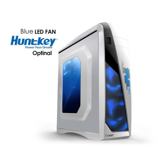 Huntkey MVP Pro Gaming computer chassis - Blue (No PSU Included, NO FAN Included).