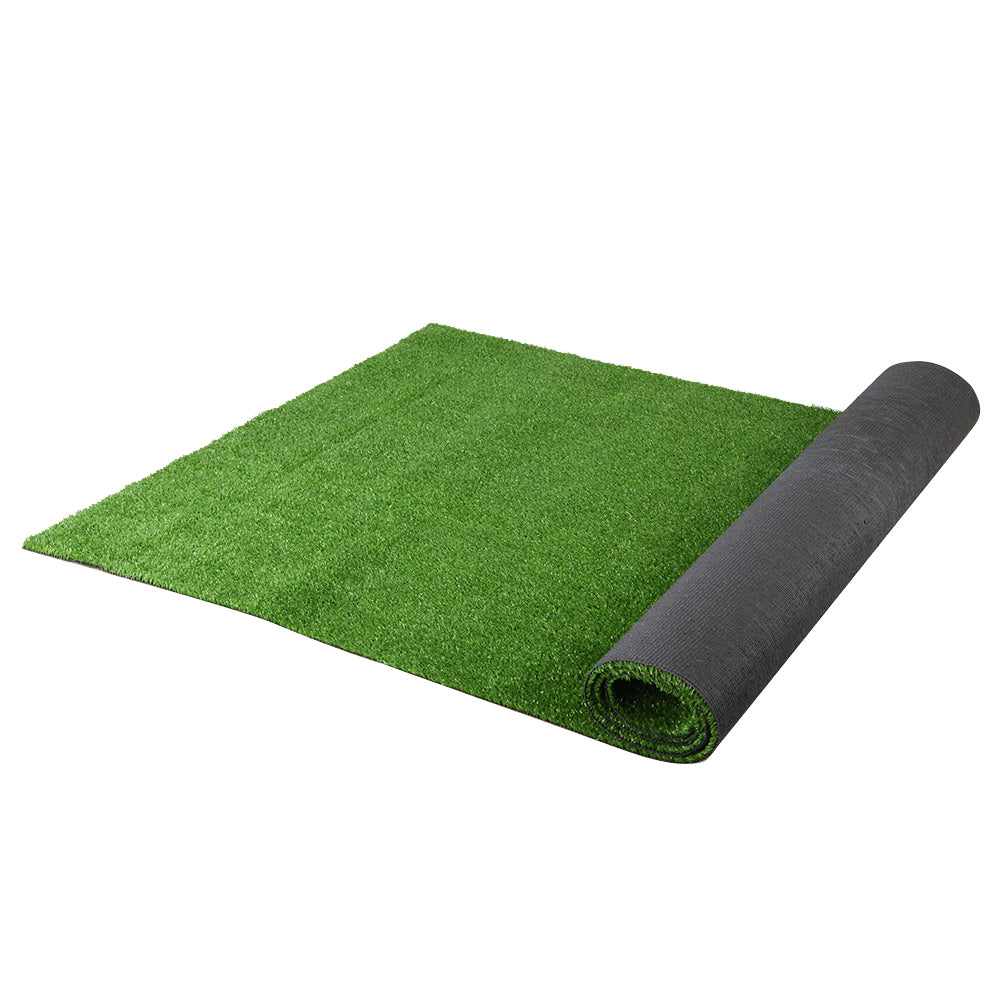 Prime Turf Artificial Grass 2mx5m 17mm Synthetic Fake Lawn Turf Plant Plastic Olive.