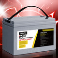 Giantz AGM Deep Cycle Battery 12V 140Ah Box Portable Solar Caravan Camping.