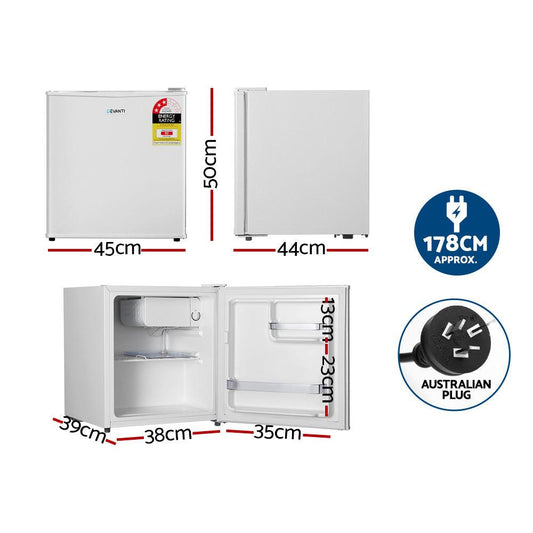 Devanti 48L Bar Fridge White.