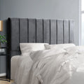 Artiss Bed Head Headboard Queen Velvet - VELA Grey.