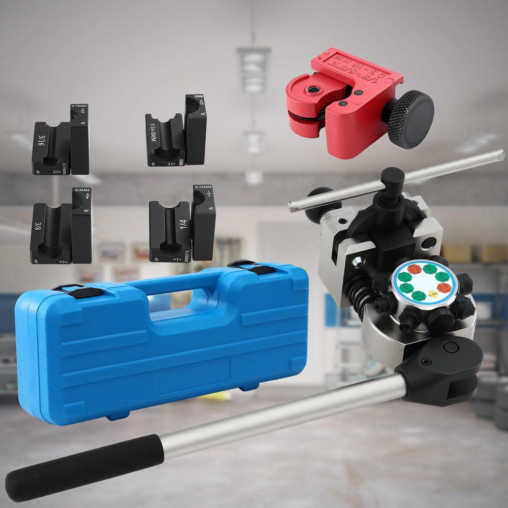 Giantz 45° Brake Line Flaring Tool Kit for 3/16"-3/8" Tubing with Cutter.