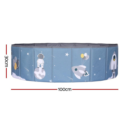 Keezi Kids Ball Pool Pit Toddler Play Foldable Child Playhouse Storage Bag Blue.