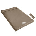 Weisshorn Self Inflating Mattress 10CM Camping Sleeping Mat Air Double Coffee.