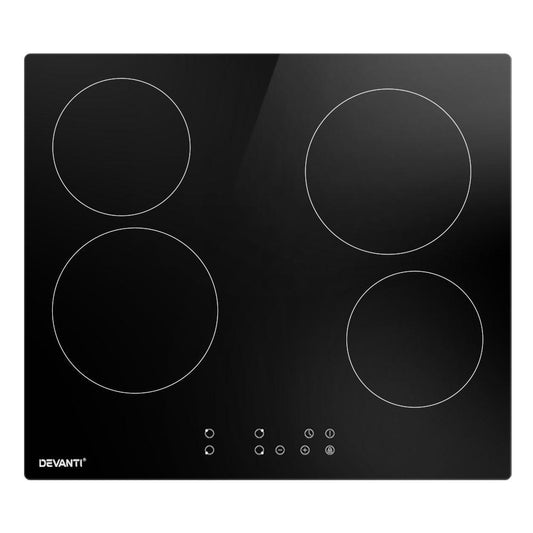 Devanti Electric Ceramic Cooktop 60cm Touch Control.