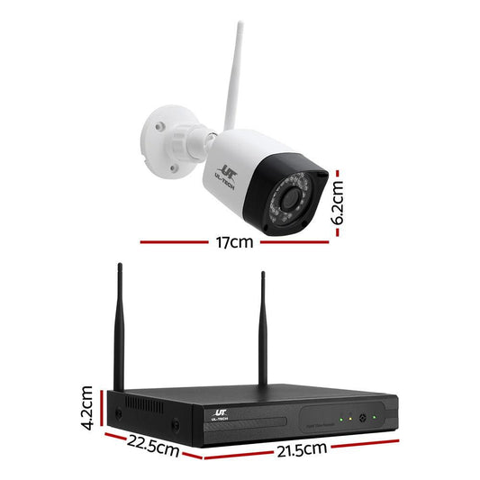 UL-tech 3MP Wireless CCTV 8CH 8 Square Camera.