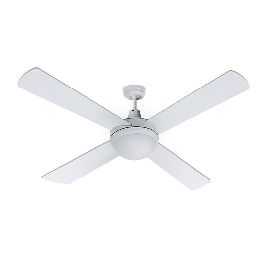 Devanti 52'' Ceiling Fan DC Motor w/Light w/Remote - White.