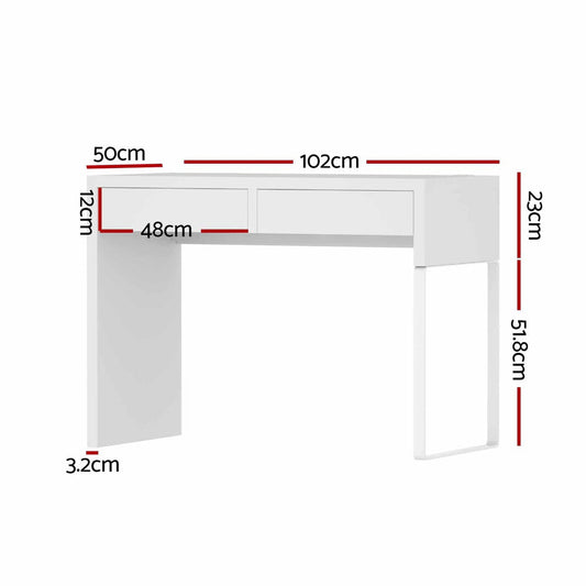 Artiss Computer Desk Drawer White.
