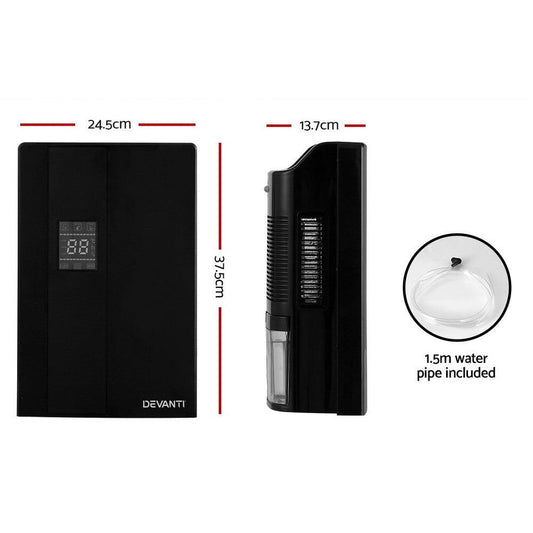 Devanti Dehumidifier 2L Air Purifier Black.