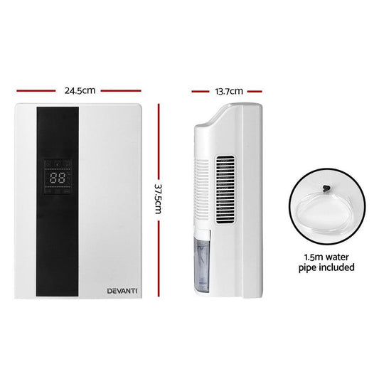 Devanti Dehumidifier 2L Air Purifier White.