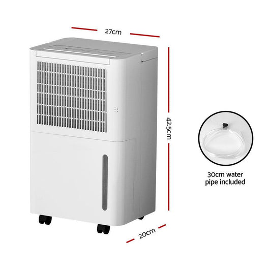 Devanti Dehumidifier 12L Air Purifier White.