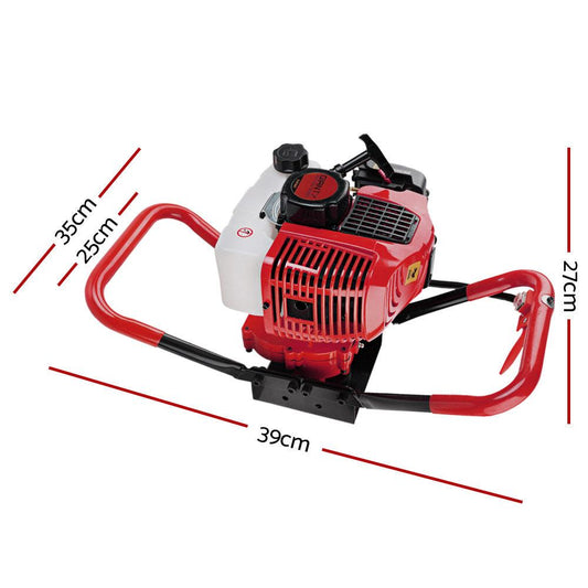 Giantz Post Hole Digger Motor Only Petrol Engine Red.