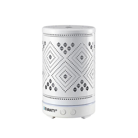 Devanti Ultrasonic Aroma Diffuser Aromatherapy 100ml LED Lights Iron Humidifier Forest.