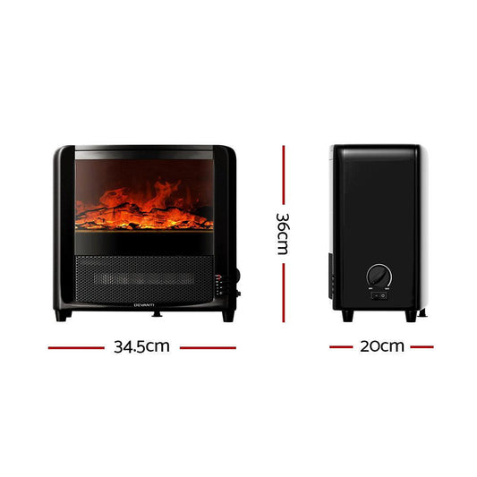 Devanti Electric Fireplace Fire Heaters 2000W.