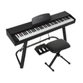 Alpha 88 Keys Electronic Piano Keyboard Digital Electric w/ Stand Stool Weighted.