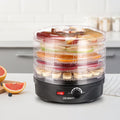 Devanti 5 Trays Food Dehydrator Fruit Dehydrators Pet Beef Jerky Dryer Black.