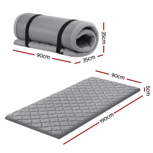 Giselle Bedding Single Foldable Mattress Camping Mat.