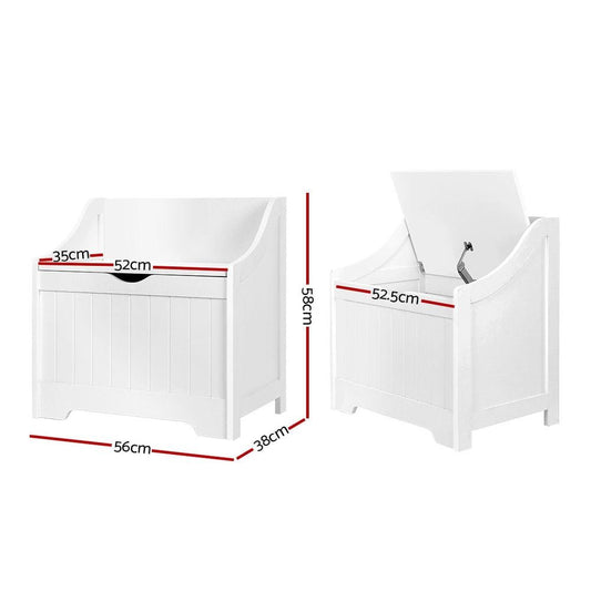 Keezi Kids Toy Box Chest Children Storage Clothes Toys Organiser Square.