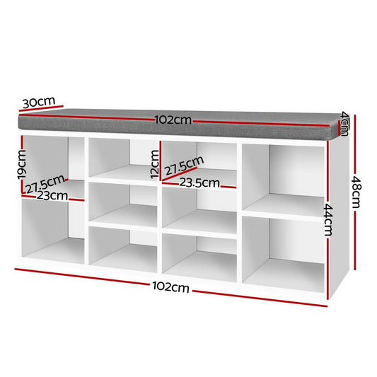 Artiss Shoe Rack Storage Cabinet Bench BOA.