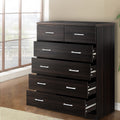 Artiss 6 Chest of Drawers - ANDES Walnut.