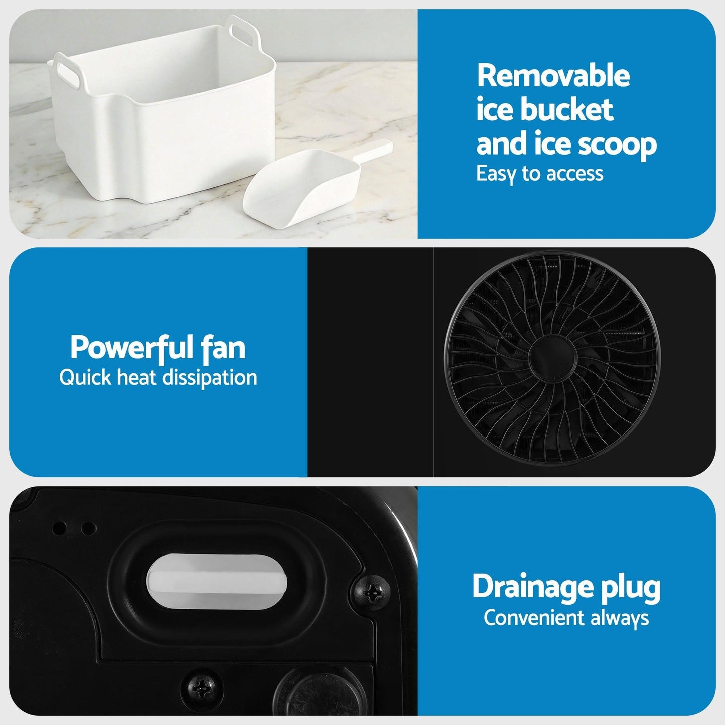 Devanti 15kg Nugget Ice Maker Machine.