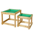Keezi Kids Sandpit Wooden Sandbox Sand Pit Water Table Outdoor Toys 101cm.