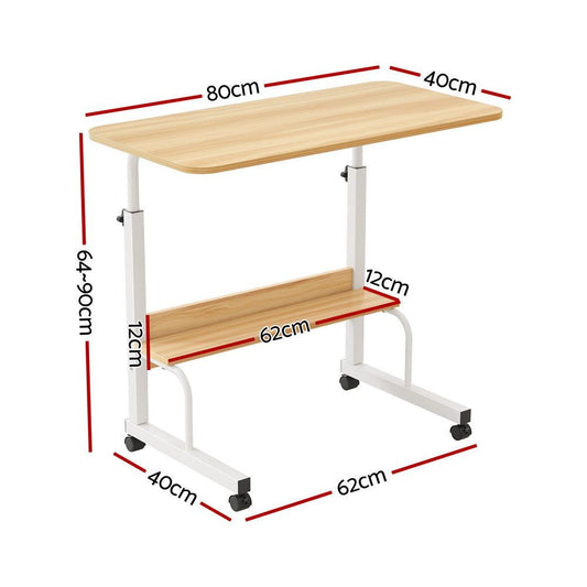 Artiss Laptop Desk Portable Sit Stand Desks Height Adjustable Workstation 80CM.