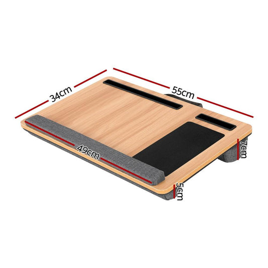 Artiss Lap Desk Laptop Desks Portable w/ Wrist-rest Phone Slot Mouse Pad 55CM.
