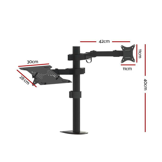 Artiss Monitor Arm Desk Mount Laptop Tray.