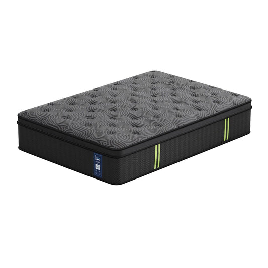 Levitex 34 cm Pocket Spring Mattress with Reinforced Edge Support & 5-Zone Pressure Relief Breathable Gel Memory Foam Hybrid Mattress for Back Pain King Single