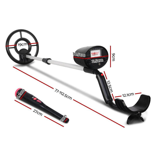 Metal Detector 180MM Deep Sensitive Waterproof Pinpointer Treasure Hunter Black.