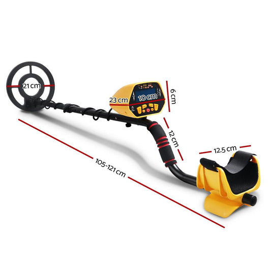 Metal Detector 180MM Deep Sensitive Waterproof Treasure Hunter Gold Digger Yellow.