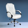 Artiss Executive Office Chair Leather Tilt White.