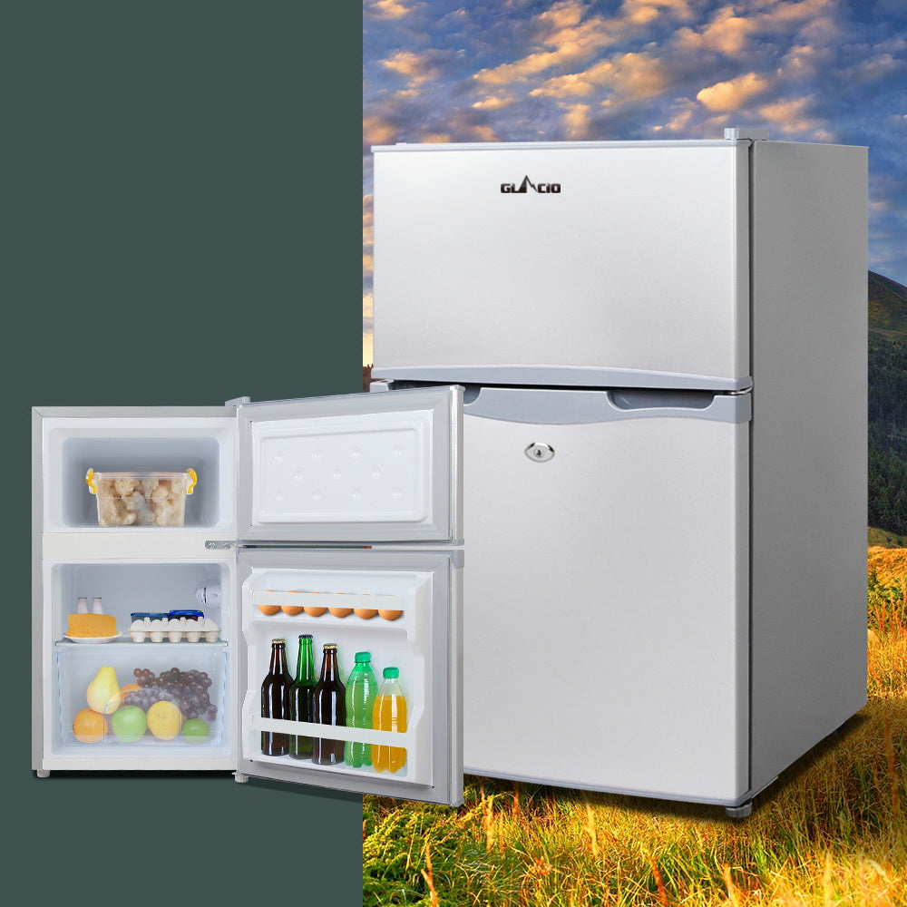 Glacio 65L Portable Fridge Freezer Bar Upright 12V/24V/240V Camping Caravan.