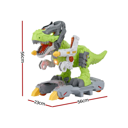 Keezi Kids Dinosaur Ride On Push Car Toy with Spray Function Indoor Outdoor Toys.