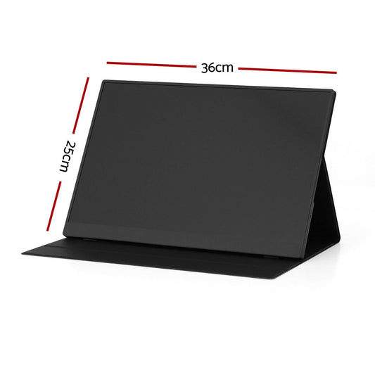 Devanti 15.6 Inch Portable Monitor FHD 1080P IPS USB-C HDMI Gaming Laptop Screen.