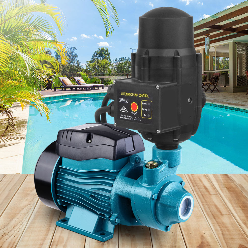Giantz Peripheral Water Pump Garden Boiler Car Wash Auto Irrigation QB60 Black.