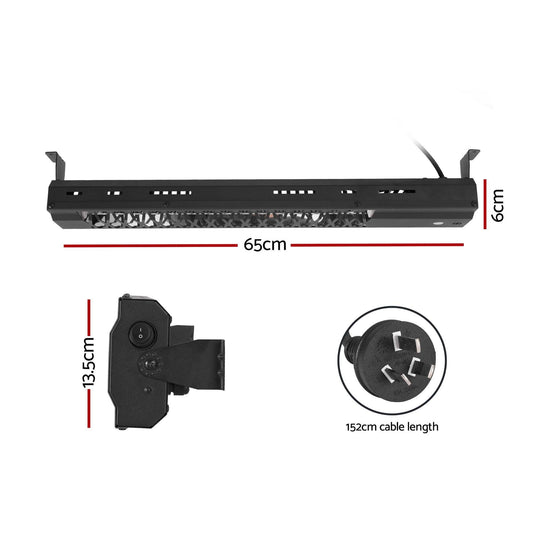 Devanti Electric Strip Heater Radiant Heaters 2000W.