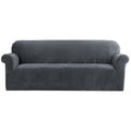 Artiss Sofa Cover Couch Covers 4 Seater Velvet Grey