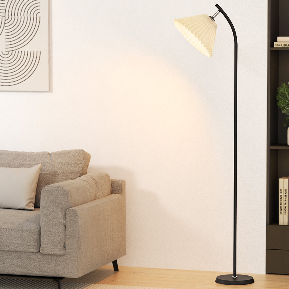 Artiss Floor Lamp LED Light Stand Modern Home Living Room Office Reading Black