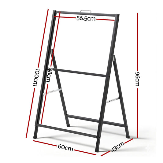 A1 Frame Sign Stand Single Sided Poster Display Board Outdoor Advertising 60x90cm.