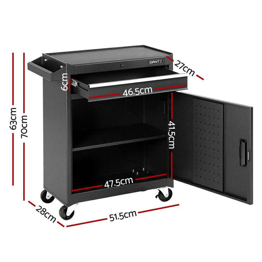 Giantz Tool Chest Trolley Cabinet Rolling Toolbox Garage Storage Tools organizer.