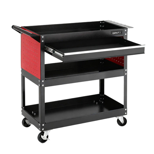 Giantz Tool Trolley Cart Rolling Cabinet with Drawer Workshop Garage Storage.
