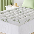 Giselle Bedding 1500GSM Pillowtop Mattress Topper Bamboo Mattress Pad for Back Pain Relief Washable 11cm Thick Bed Cover with 45cm Deep Pocket Single
