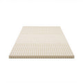 Giselle Bedding Latex Mattress Topper, 5cm Thick Cooling Bed Pad for Side Sleepers Pain Relief, 7 Zone Foldable Mat with Washable Cover for Guest Room Bedroom Single