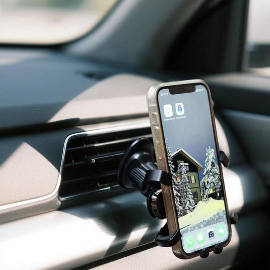 Urbanoki Air Vent Car Phone Holder Mount Strong Grip for Smartphones - Black.