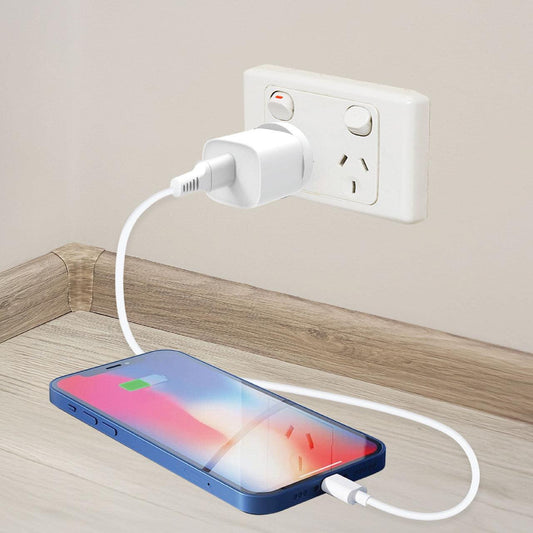 Laser USB-A 18W QC3 Wall Charger White.