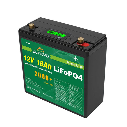 Samland 12V 18AH Deep Circle Lifepo4 Battery Rechargeable Lithium.