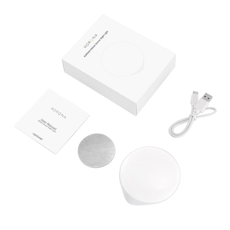 (Pack of 3)LED Motion Sensor Night Light Indoor, Cordless Battery Powered,Stick-on Warm White Light with Built-in Infrared Motion Detection, Sensor Light for Hallway,Bedroom