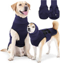 Pet Products Dog Anxiety Vest and Coat, Vet Visits and Separation - Keep Pet Calm, Dog Jacket for Thunder, Fireworks, Anti Anxiety Vest for Dogs and Cat Body and Ear, Dark Blue, S